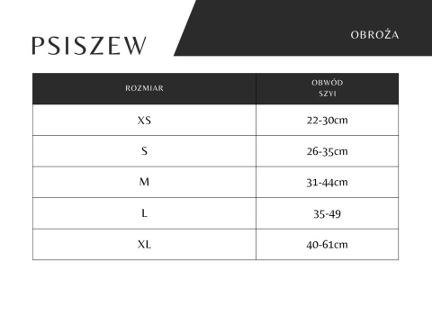 Obroża ,,Misiowasłodycz'' szer.taśmy2,5cm