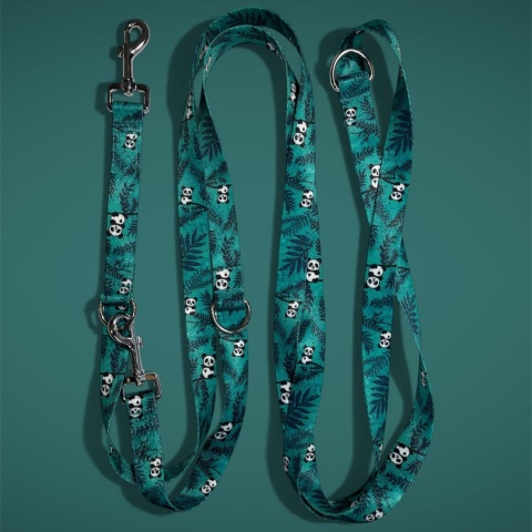 Smycz przepinana ,,Pandy" szer.taśmy2,5cm