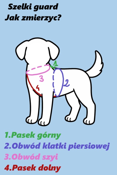 Szelki guard ,,Pandy" szer.taśmy 2cm