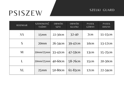 Szelki guard ,,Misiowasłodycz'' szer.taśy 2,5cm