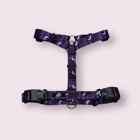 Szelki guard ,,Wilk pod księżycem'' szer.taśmy 2cm